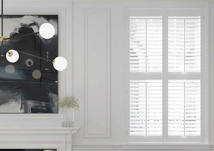 Bromley, True White - Full Height Plantation Shutter - Image 3